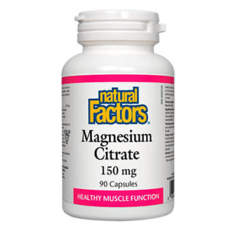 NATURAL FACTORS Magnesium Citrate 150mg x 90 caps