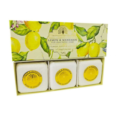 ENGLISH SOAP COMPANY Лимон и Мандарина, Сапуни 3 x 100 g
