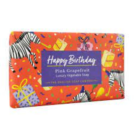 ENGLISH SOAP COMPANY On occasion, Soap "Happy Birthday" - pink grapefruit 190 g