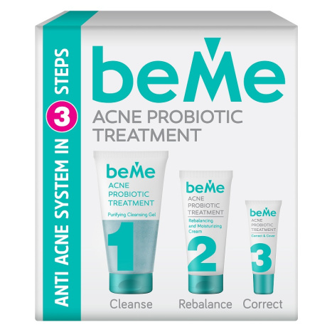 BEME PROMO Cleansing gel 150ml + hydra cream 50ml + acne corrector 15ml