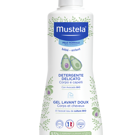 MUSTELA Дермопочистващ гел за коса и тяло 500ml