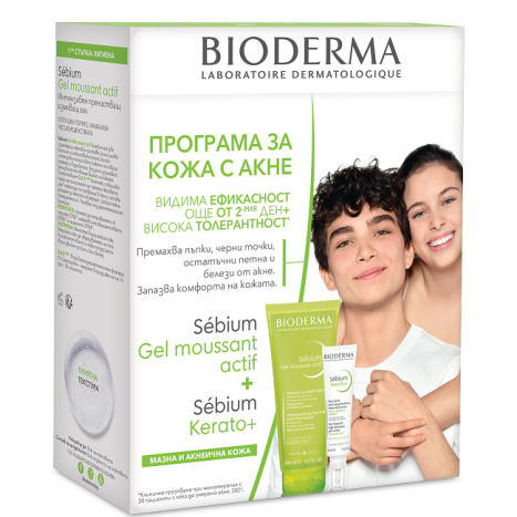 BIODERMA PROMO SEBIUM active lotion 200ml + SEBIUM KERATO+ Gel-cream 30ml