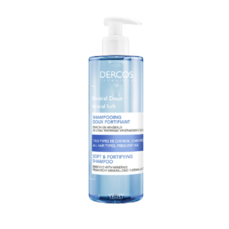 VICHY DERCOS MINERAL SOFT мек и укрепващ шампоан 400ml