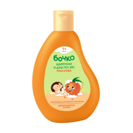 BOCHKO Children's shampoo and shower gel 2 in 1 peach 250ml