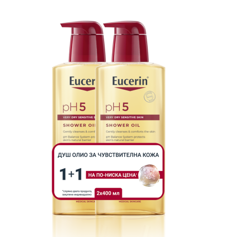 EUCERIN DUO PH5 олио за баня 400ml 1+1