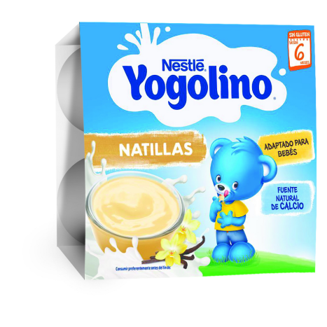 NESTLE YOGOLINO Milk dessert Vanilla Yogolino 6m+ 100g x 4