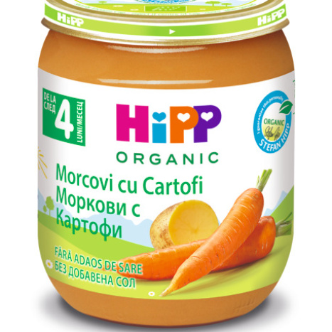 HIPP BIO РАННИ МОРКОВИ С КАРТОФИ 125g 4000