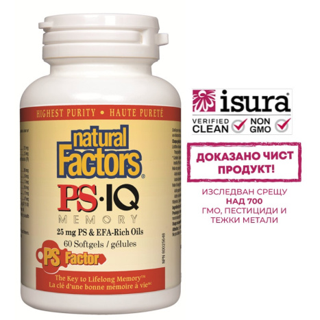 NATURAL FACTORS PS.IQ MEMORY 498mg x 60 caps