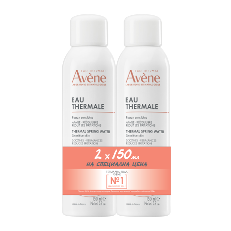 AVENE DUO EAU THERMALE Термална вода спрей 2 x 150ml