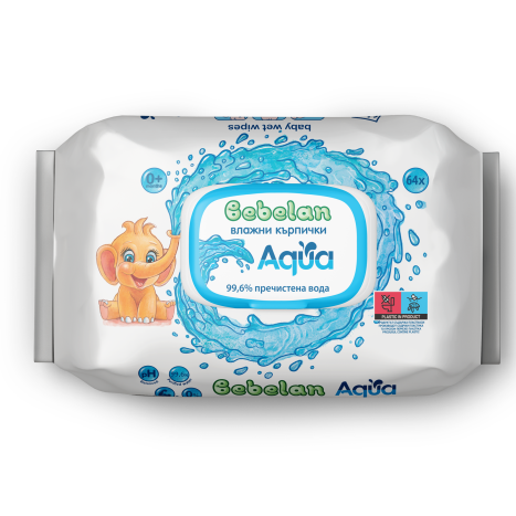 BEBELAN BABY Aqua wet wipes x 64