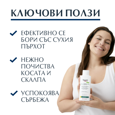 EUCERIN DUO DERMO CAPILLIARE cream shampoo against dandruff dry scalp 2 x 250ml