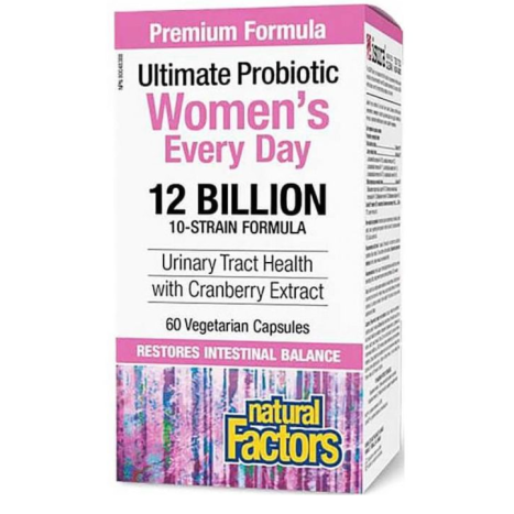 NATURAL FACTORS WOMEN'S MULTI PROBIOTIC x 60 caps