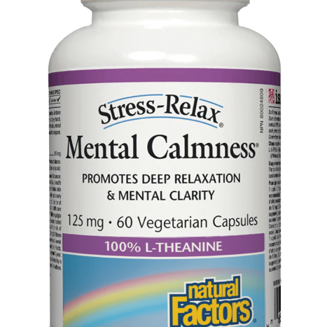 NATURAL FACTORS L-THEANINE 125mg x 60 caps