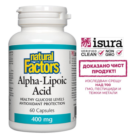 NATURAL FACTORS ALPHA-LIPOIC ACID 400mg x 60 caps