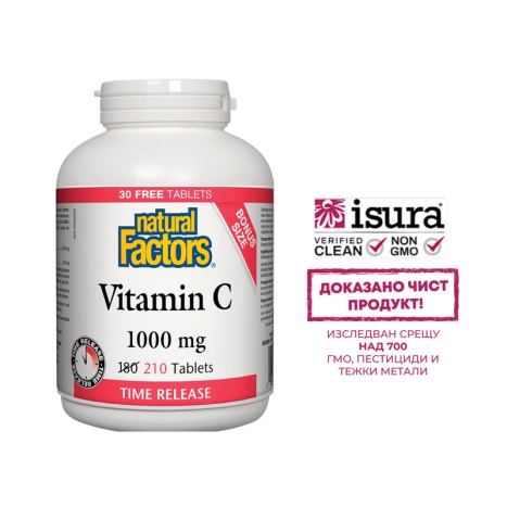 NATURAL FACTORS VITAMIN C extended release 1000mg x 210 tabs