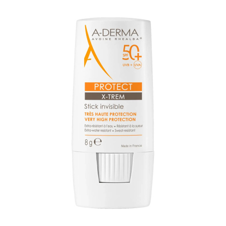 A-DERMA PROTECT X-TREM невидим стик SPF50+ за чувствителни зони 8g