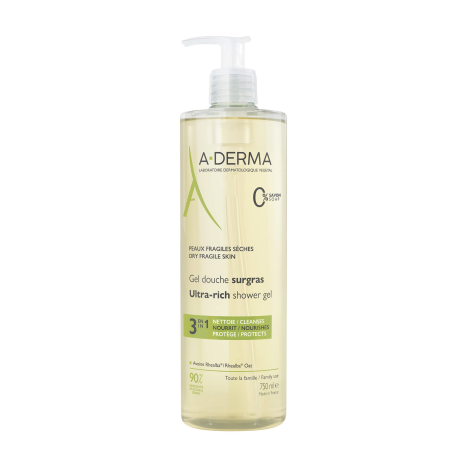 A-DERMA ULTRA RICH ultra-enriched shower gel 3in1 750ml
