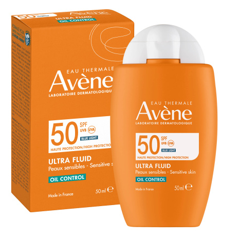 AVENE SUN ULTRA FLUID SPF50 слънцезащитен ултра флуид за мазна кожа 50ml