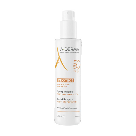 A-DERMA PROTECT SPF50+ слънцезащитен невидим спрей 200ml