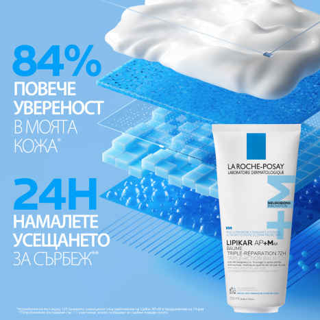LA ROCHE-POSAY LIPIKAR AP+Max soothing balm with triple action 200ml new