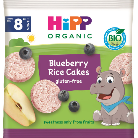 HIPP BIO rice crackers with blueberry and apple 30g 3569