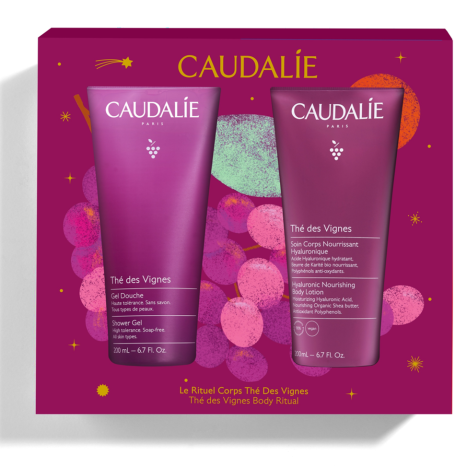 CAUDALIE PROMO The des Vignes Хиалуронов подхранващ лосион за тяло 200ml + душ-гел 200ml