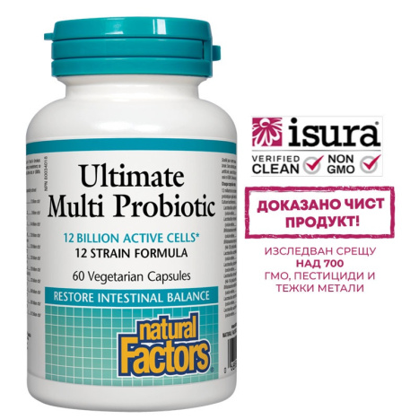 NATURAL FACTORS ULTIMATE PROBIOTIC 12/12 Formula x 60 caps
