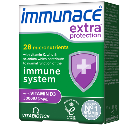 VITABIOTICS IMMUNACE EXTRA PROTECTION extra protection for the immune system x 30 tabl