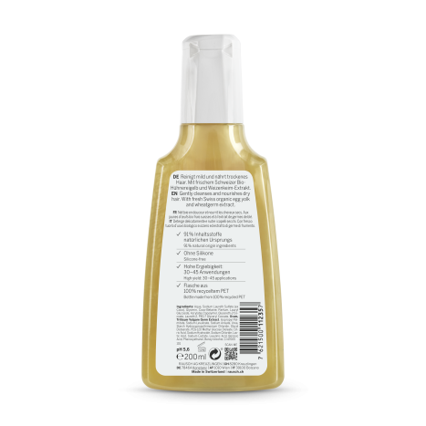 RAUSCH Nourishing shampoo for dry and dehydrated hair with egg yolk and wheat germ 200ml