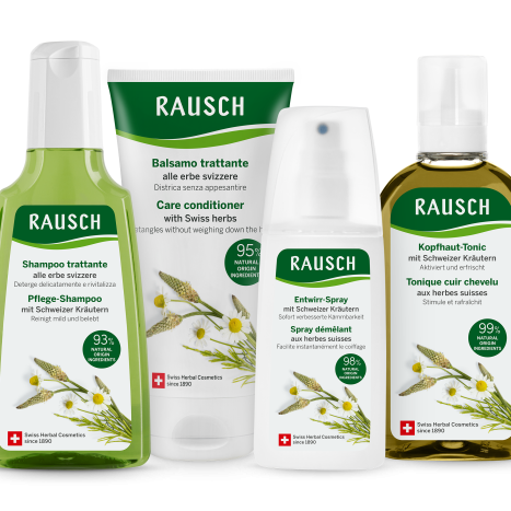 RAUSCH Hair shampoo with Swiss herbs for healthy hair and natural shine 200ml