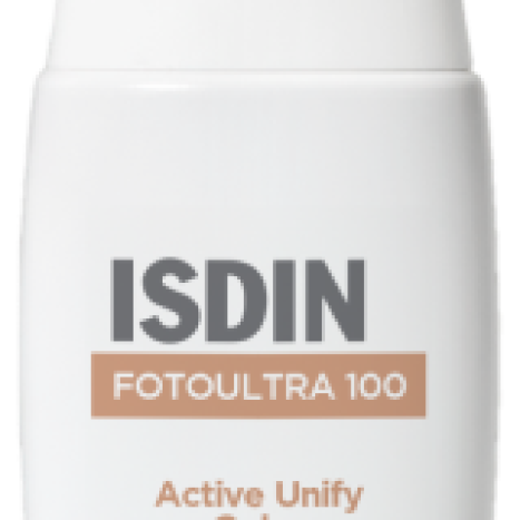 ISDIN FOTOULTRA 100 ACTIVE UNIFY COLOR Tinted sunscreen fluid with depigmenting action SPF 50+ 50ml