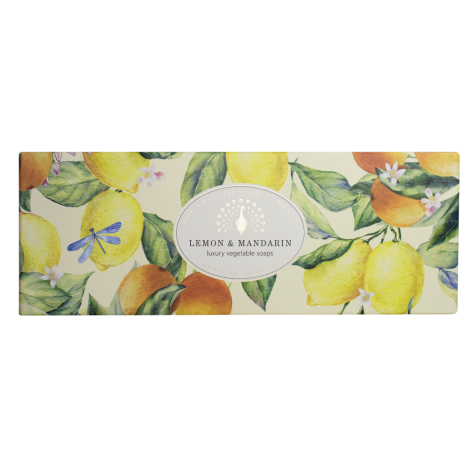 ENGLISH SOAP COMPANY Lemon and Tangerine, Soaps 3 x 100 g