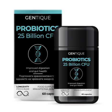 GENTIQUE PROBIOTICS 25 Billion CFU Пробиотик x 60 caps