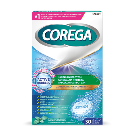 COREGA PARTS partial denture tablets x 30
