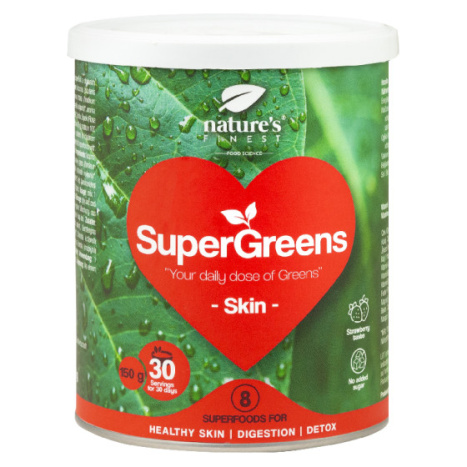 NATURE’S FINEST SUPERGREENS SKIN Супер микс БИО на прах за нормално състояние на кожата 150g