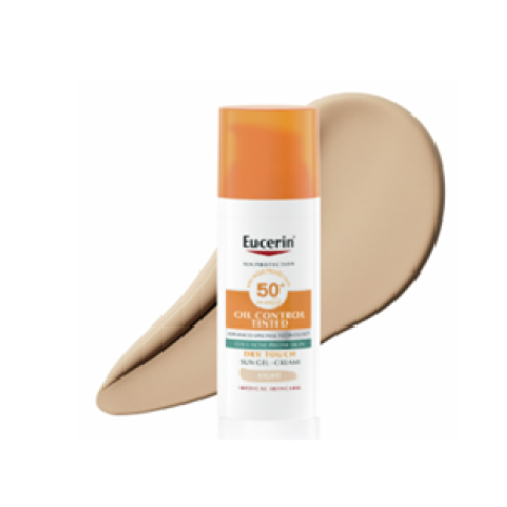 EUCERIN SUN OIL CONTROL SPF50+ Tinted sunscreen face gel-cream light 50ml