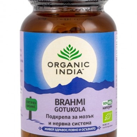 ORGANIC INDIA BRAHMI COTU KOLA normal functioning of the nervous system x 90 caps