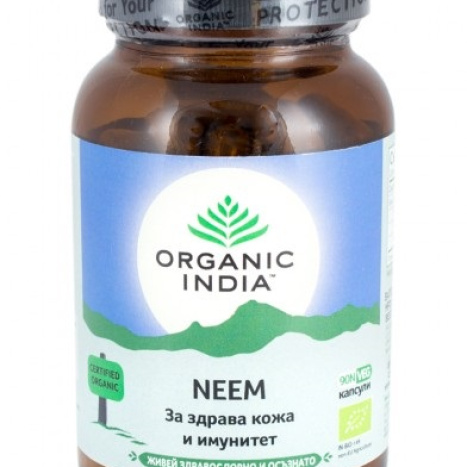 ORGANIC INDIA NEEM to fight viruses and bacteria x 90 caps