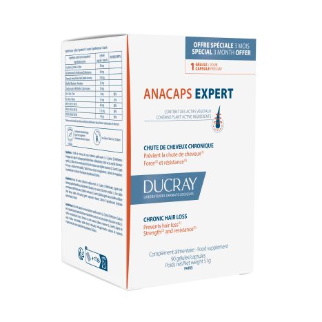 DUCRAY ANACAPS EXPERT for hair loss x 90 caps