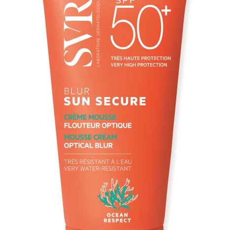 SVR SUN SECURE blur SPF50 sunscreen face cream with photoreflective pigments 50ml