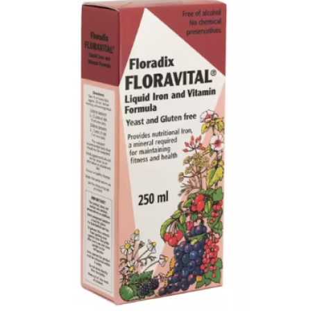 FLORADIX FLORAVITAL билково-плодов еликсир с желязо 250ml