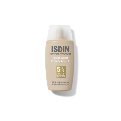 ISDIN FOTOPROTECTOR FUSION WATER COLOR Light Tinted sunscreen fluid for face, with ultra light texture SPF50 50ml
