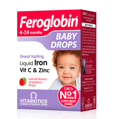 VITABIOTICS FEROGLOBIN капки формула с желязо, плюс витамин С и цинк 30ml