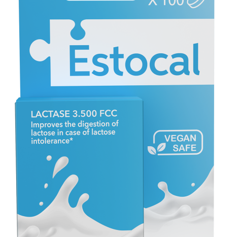 ESTOCAL LACTASE за по-добро храносмилане x 100 tabl
