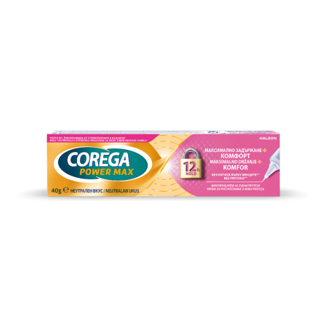 COREGA MAX HOLD & SEAL denture adhesive 40g pink
