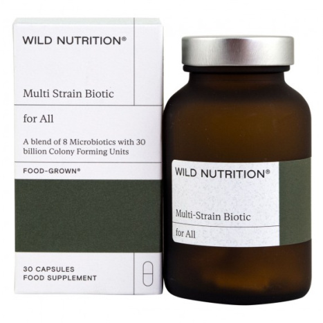 WILD NUTRITION FOOD-GROWN MULTI STRAIN BIOTIC for All 30 Billion Мултибиотик x 30 caps