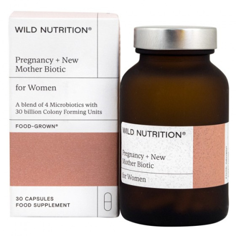 WILD NUTRITION FOOD-GROWN PROBIOTICS (30 Billion CFU Per Day) Мултибиотик за бременни и майки x 30 caps
