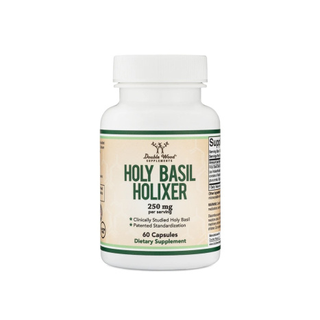 DOUBLE WOOD HOLY BASIL HOLIXER 250mg Свещен босилек при стрес и лошо настроение х 60 caps