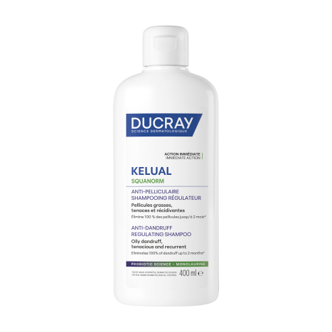 DUCRAY KELUAL SQUANORM Moisturizing Treatment Shampoo Against Oily Dandruff 400ml