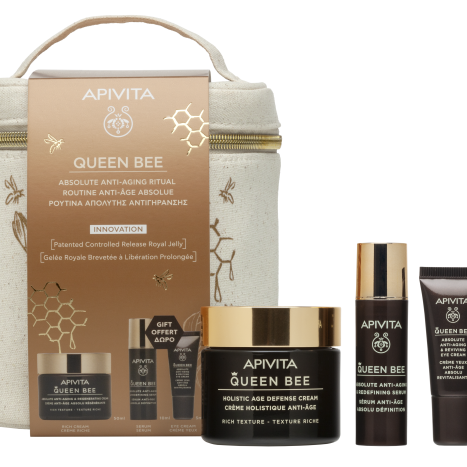 APIVITA PROMO QUEEN BEE RICH Day Cream 50ml + Serum 10ml + Eye Cream 2ml